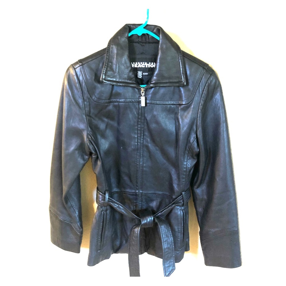 Leather ladies jacket